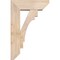 Ekena Millwork Merced Slat Smooth Bracket w/ Offset Brace, Douglas Fir, 7 1/2"W x 22"D x 34"H BKT0806X22X34MRC06SDF - alternate 3